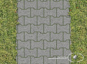 Textures   -   ARCHITECTURE   -   PAVING OUTDOOR   -   Parks Paving  - Stone block park paving texture seamless 18690 (seamless)