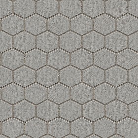 Textures   -   ARCHITECTURE   -   PAVING OUTDOOR   -  Hexagonal - Stone paving outdoor hexagonal texture seamless 06009
