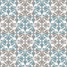 Textures   -   ARCHITECTURE   -   TILES INTERIOR   -   Cement - Encaustic   -  Encaustic - Traditional encaustic cement ornate tile texture seamless 13462