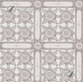 Textures   -   ARCHITECTURE   -   TILES INTERIOR   -   Ornate tiles   -  Geometric patterns - Ceramic floor tile geometric patterns texture seamless 18887