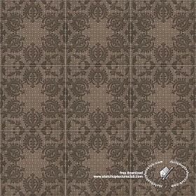 Textures   -   ARCHITECTURE   -   TILES INTERIOR   -   Ornate tiles   -  Mixed patterns - Ceramic ornate tile texture seamless 20256