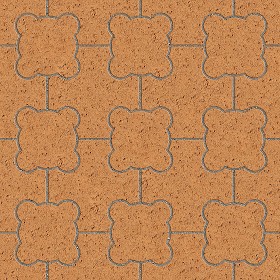 Textures   -   ARCHITECTURE   -   PAVING OUTDOOR   -   Terracotta   -  Blocks mixed - Paving cotto mixed size texture seamless 06595