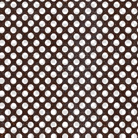 Textures   -   MATERIALS   -   METALS   -  Perforated - Rusty dirty perforated metal texture seamless 10501