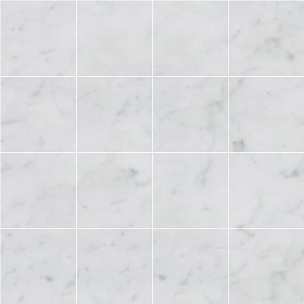 Textures   -   ARCHITECTURE   -   TILES INTERIOR   -   Marble tiles   -   White  - Carrara veined marble floor tile texture seamless 14831 (seamless)