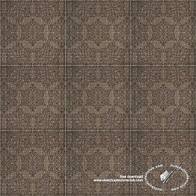 Textures   -   ARCHITECTURE   -   TILES INTERIOR   -   Ornate tiles   -   Mixed patterns  - Ceramic ornate tile texture seamless 20257 (seamless)