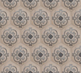 Textures   -   ARCHITECTURE   -   TILES INTERIOR   -  Hexagonal mixed - Concrete hexagonal tile texture seamless 20287