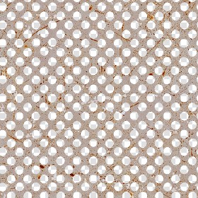 Textures   -   MATERIALS   -   METALS   -  Perforated - Rusty dirty perforated metal texture seamless 10502