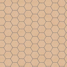 Textures   -   ARCHITECTURE   -   TILES INTERIOR   -  Terracotta tiles - Tuscany hexagonal terracotta sanded rose tile texture seamless 16040