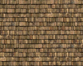 Textures   -   ARCHITECTURE   -   ROOFINGS   -  Shingles wood - Wood shingle roof texture seamless 03807