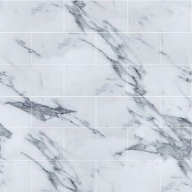 Textures   -   ARCHITECTURE   -   TILES INTERIOR   -   Marble tiles   -   White  - Carrara veined marble floor tile texture seamless 14832 (seamless)