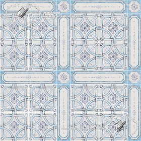 Textures   -   ARCHITECTURE   -   TILES INTERIOR   -   Ornate tiles   -   Geometric patterns  - Ceramic floor tile geometric patterns texture seamless 18889 (seamless)