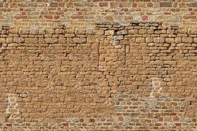 Textures   -   ARCHITECTURE   -   STONES WALLS   -   Damaged walls  - Damaged wall stone texture seamless 08265 (seamless)