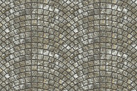 Textures   -   ARCHITECTURE   -   ROADS   -   Paving streets   -   Damaged cobble  - Dirt street paving cobblestone texture seamless 07473 (seamless)