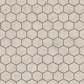 Textures   -   ARCHITECTURE   -   PAVING OUTDOOR   -  Hexagonal - Limestone paving outdoor hexagonal texture seamless 06012