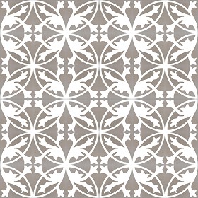 Textures   -   ARCHITECTURE   -   TILES INTERIOR   -   Cement - Encaustic   -  Encaustic - Traditional encaustic cement ornate tile texture seamless 13465
