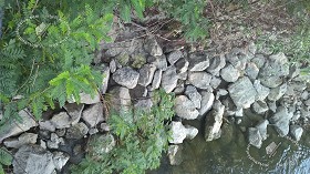 Textures   -   NATURE ELEMENTS   -   WATER   -  Streams - Water stream whit stones texture 17387