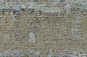 Textures   -   ARCHITECTURE   -   STONES WALLS   -  Damaged walls - Damaged wall stone texture seamless 08266