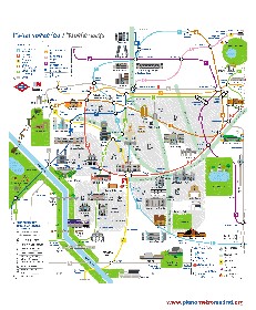 Textures   -   ARCHITECTURE   -   DECORATIVE PANELS   -   World maps   -   Metr&#242; maps  - Madrid turistic map 03158