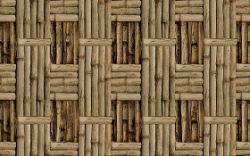 Textures   -   NATURE ELEMENTS   -   BAMBOO  - Old bamboo fence texture seamless 12297 (seamless)