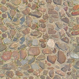 Textures   -   ARCHITECTURE   -   ROADS   -   Paving streets   -  Rounded cobble - Rounded cobblestone texture seamless 07514