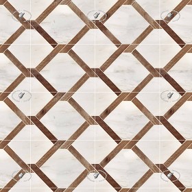 Textures   -   ARCHITECTURE   -   TILES INTERIOR   -   Marble tiles   -   Marble geometric patterns  - White floor marble and wood texture seamless 21144 (seamless)