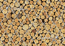 Textures   -   ARCHITECTURE   -   WOOD   -   Wood logs  - Wood packed with wire mesh texture seamless 19688 (seamless)