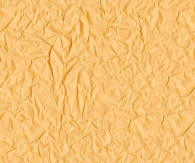 Textures   -   MATERIALS   -  PAPER - Yellow crumpled paper texture seamless 10853