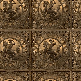 Textures   -   MATERIALS   -   METALS   -   Panels  - Bronze metal panel texture seamless 10423 (seamless)