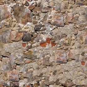 Textures   -   ARCHITECTURE   -   STONES WALLS   -   Damaged walls  - Damaged wall stone texture seamless 08267 (seamless)