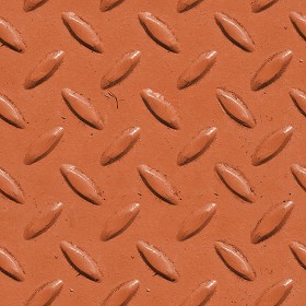 Textures   -   MATERIALS   -   METALS   -  Plates - Orange painted metal plate texture seamless 10605