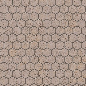 Textures   -   ARCHITECTURE   -   PAVING OUTDOOR   -   Hexagonal  - Sednstone paving outdoor hexagonal texture seamless 06014 (seamless)