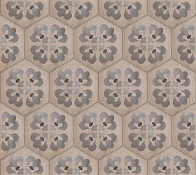 Textures   -   ARCHITECTURE   -   TILES INTERIOR   -   Hexagonal mixed  - Concrete hexagonal tile texture seamless 20291 (seamless)