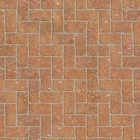 Textures   -   ARCHITECTURE   -   PAVING OUTDOOR   -   Terracotta   -  Herringbone - Cotto paving herringbone outdoor texture seamless 06759
