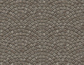 Textures   -   ARCHITECTURE   -   ROADS   -   Paving streets   -   Damaged cobble  - Dirt street paving cobblestone texture seamless 07476 (seamless)