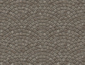 Textures   -   ARCHITECTURE   -   ROADS   -   Paving streets   -  Damaged cobble - Dirt street paving cobblestone texture seamless 07476