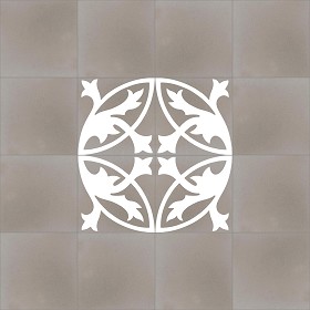 Textures   -   ARCHITECTURE   -   TILES INTERIOR   -   Cement - Encaustic   -  Encaustic - Traditional encaustic cement ornate tile texture seamless 13468