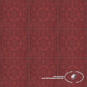 Textures   -   ARCHITECTURE   -   TILES INTERIOR   -   Ornate tiles   -   Mixed patterns  - Ceramic ornate tile texture seamless 20262 (seamless)