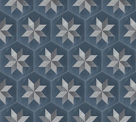 Textures   -   ARCHITECTURE   -   TILES INTERIOR   -  Hexagonal mixed - Concrete hexagonal tile texture seamless 20292