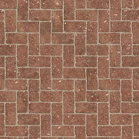 Textures   -   ARCHITECTURE   -   PAVING OUTDOOR   -   Terracotta   -  Herringbone - Cotto paving herringbone outdoor texture seamless 06760