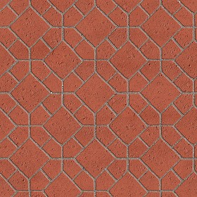 Textures   -   ARCHITECTURE   -   PAVING OUTDOOR   -   Terracotta   -  Blocks mixed - Paving cotto mixed size texture seamless 06601