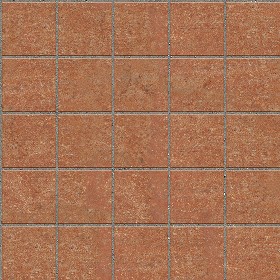 Textures   -   ARCHITECTURE   -   PAVING OUTDOOR   -   Terracotta   -  Blocks regular - Cotto paving outdoor regular blocks texture seamless 06673