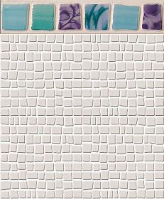 Textures   -   ARCHITECTURE   -   TILES INTERIOR   -   Mosaico   -  Mixed format - Mosaico floreal series tiles texture seamless 15570