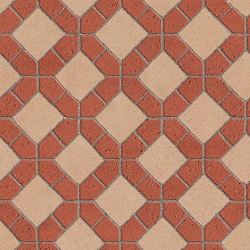 Textures   -   ARCHITECTURE   -   PAVING OUTDOOR   -   Terracotta   -  Blocks mixed - Paving cotto mixed size texture seamless 06602
