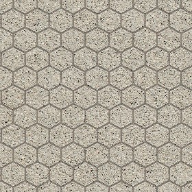 Textures   -   ARCHITECTURE   -   PAVING OUTDOOR   -  Hexagonal - Stone paving outdoor hexagonal texture seamless 06017