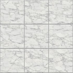 Textures   -   ARCHITECTURE   -   PAVING OUTDOOR   -   Marble  - Carrara marble paving outdoor texture seamless 17064 (seamless)