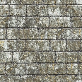 Textures   -   ARCHITECTURE   -   ROADS   -   Paving streets   -  Damaged cobble - Dirt street paving cobblestone texture seamless 07479