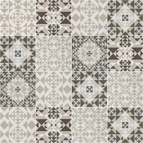 Textures   -   ARCHITECTURE   -   TILES INTERIOR   -   Ornate tiles   -   Patchwork  - Patchwork tile texture seamless 16624 (seamless)