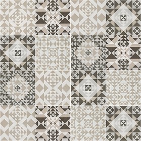 Textures   -   ARCHITECTURE   -   TILES INTERIOR   -   Ornate tiles   -  Patchwork - Patchwork tile texture seamless 16624