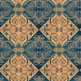 Textures   -   ARCHITECTURE   -   WOOD FLOORS   -  Parquet colored - Wood flooring colored texture seamless 05018