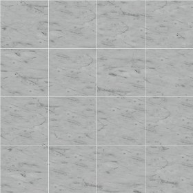 Textures   -   ARCHITECTURE   -   TILES INTERIOR   -   Marble tiles   -  White - Carrara veined marble floor tile texture seamless 14839
